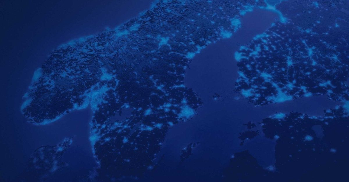 Map of the Baltic Sea Region area