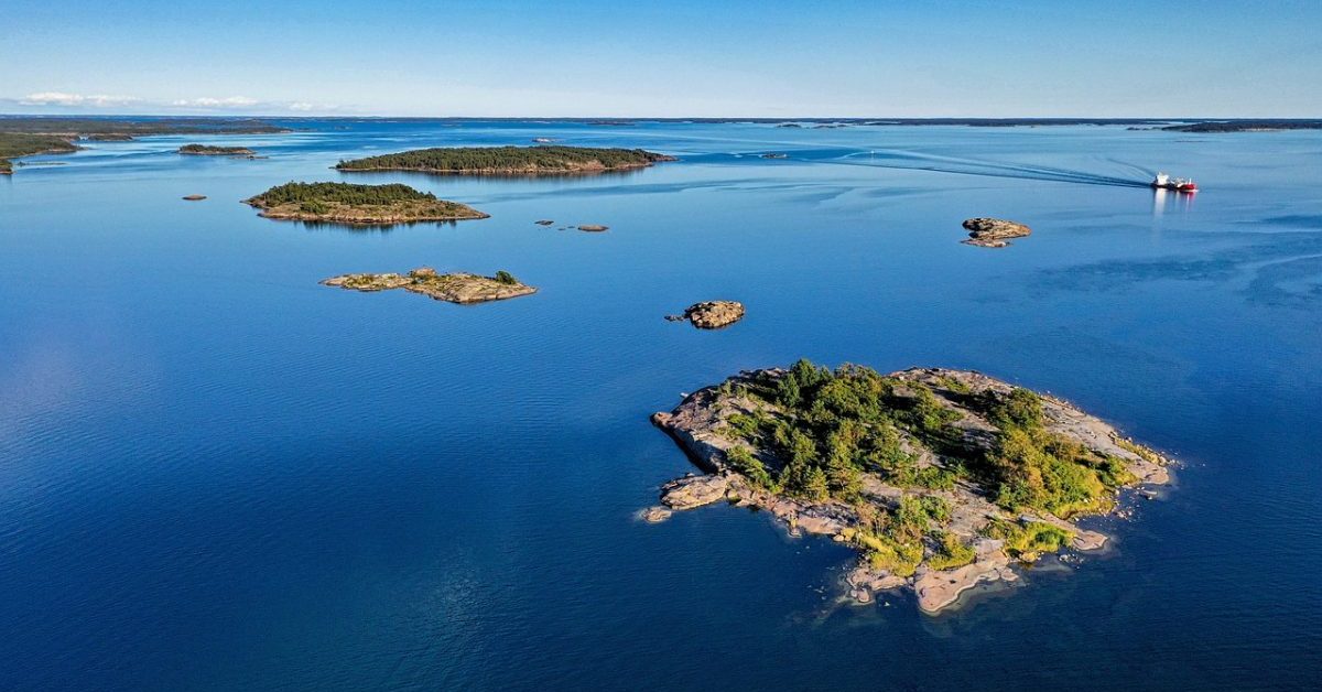 Landscape of Baltic sea and archipelago.